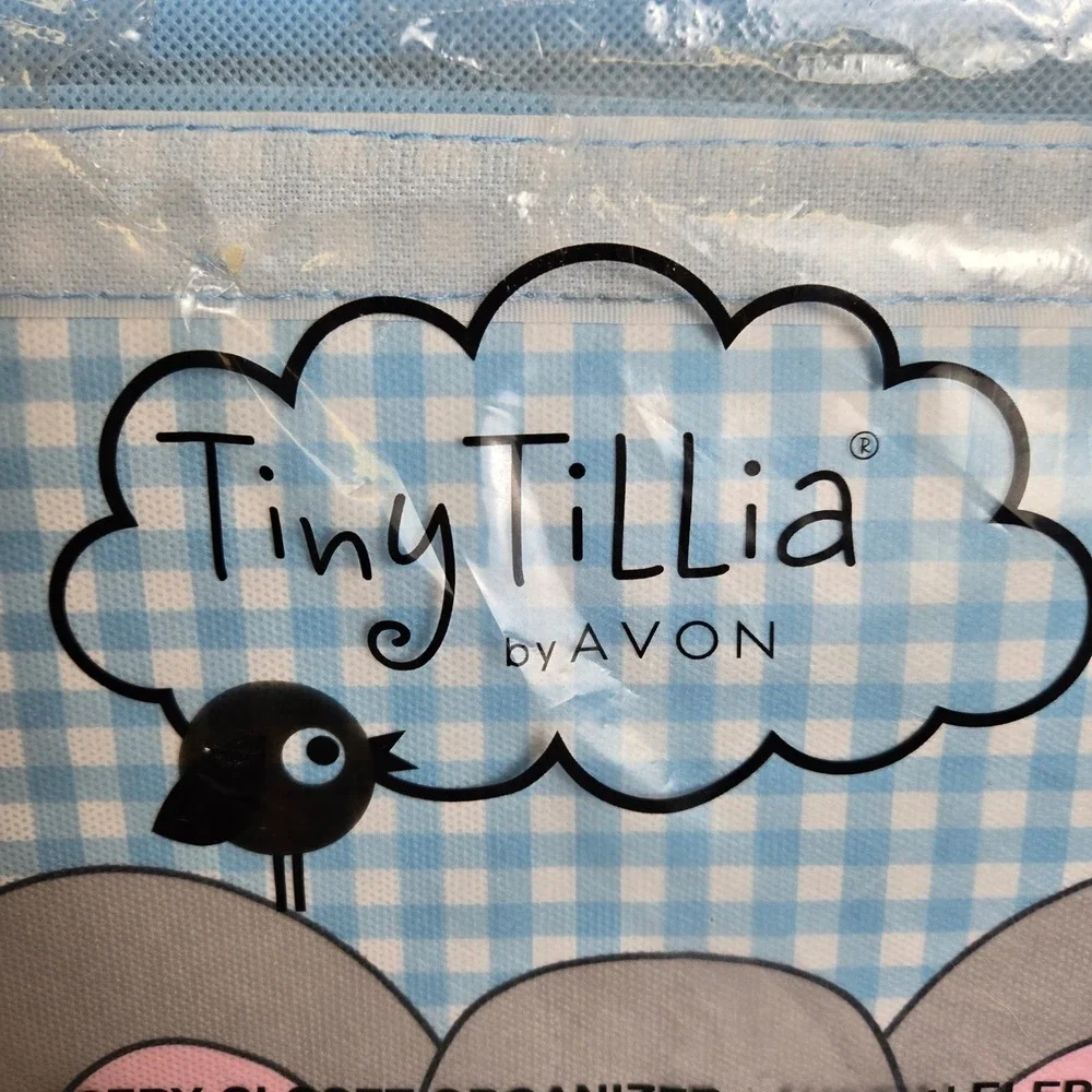 Avon Tiny Tillia Austin Elephant Hanging Nursery Closet Organizer Blue‎ New